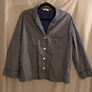 Button Down PJ Shirt Navy